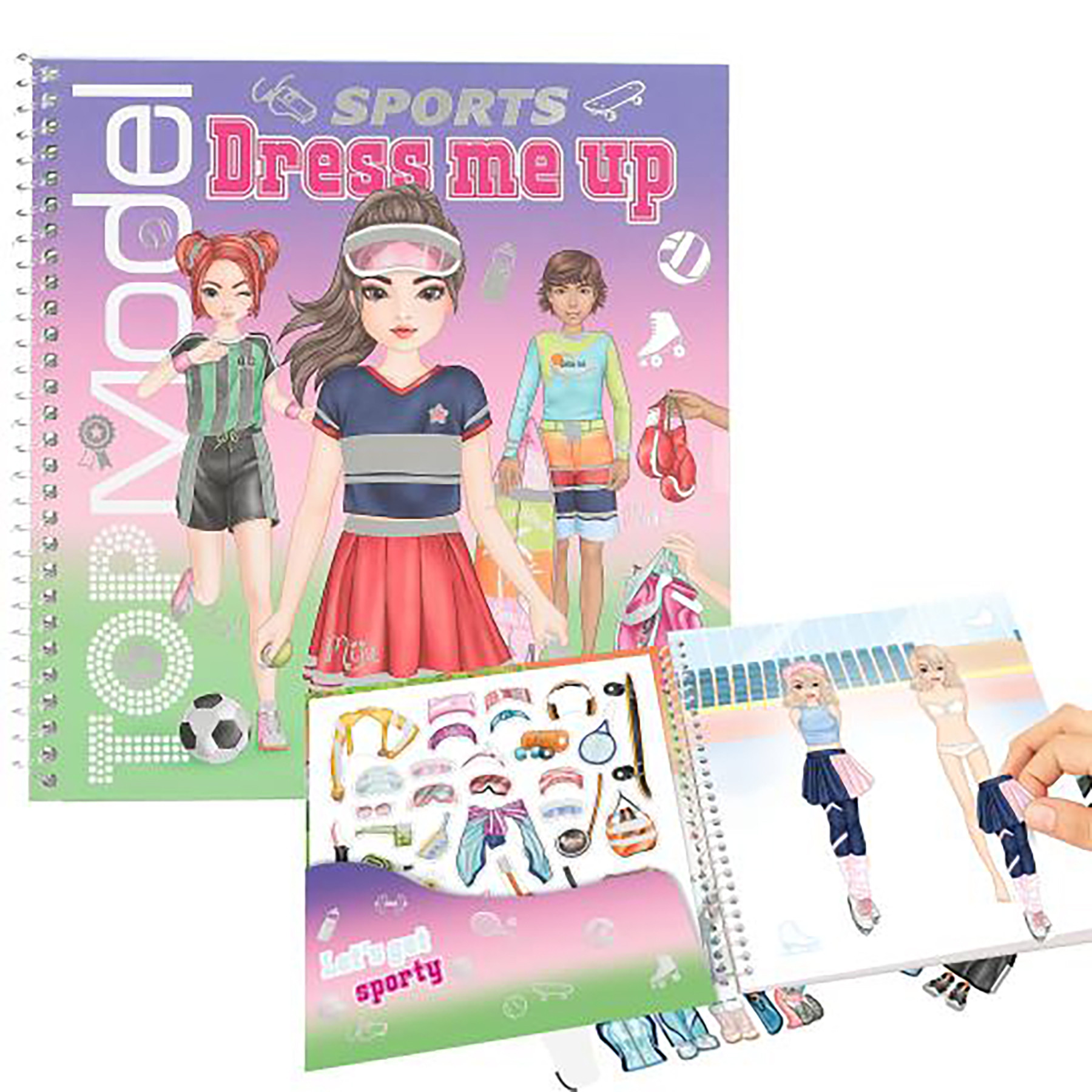 TOPModel Stickerboek - Dress Me Up - Sports