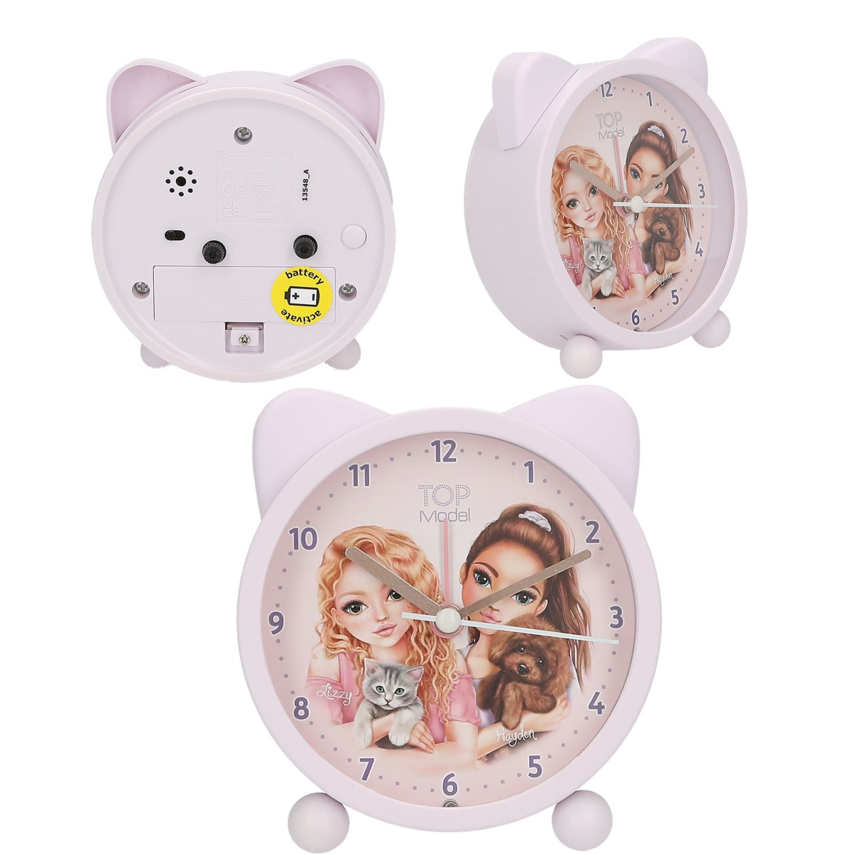 TOPModel Wekker - KITTY and DOGGY