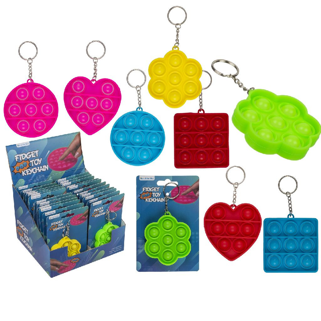 Fidget Pop Toy Sleutelhanger - Prijs per Stuk