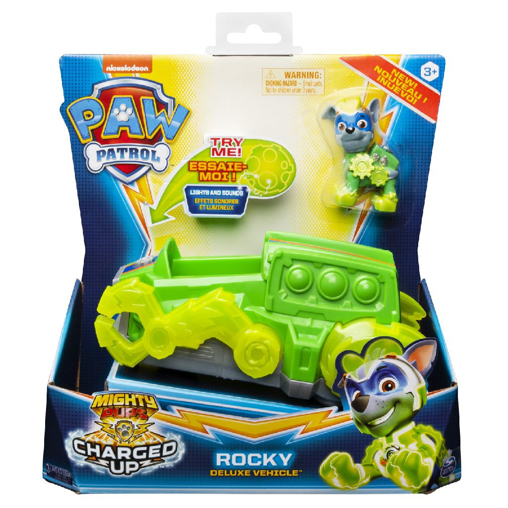 Paw Patrol Mighty Pups Themed Vehicle Rocky