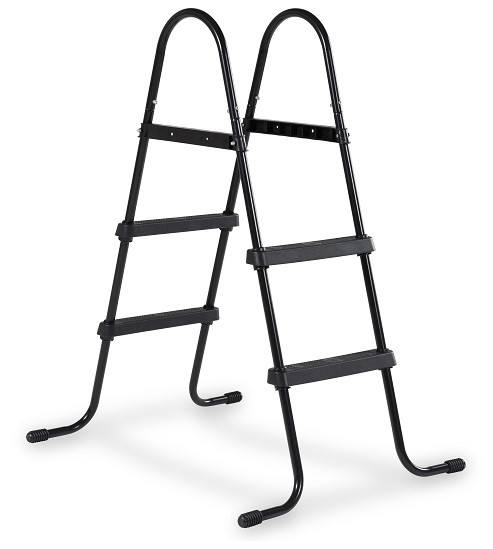 EXIT Zwembadtrap voor Frame Zwembad - Zwembadladder - 60 - 90 cm  - 33 Inch - Zwart