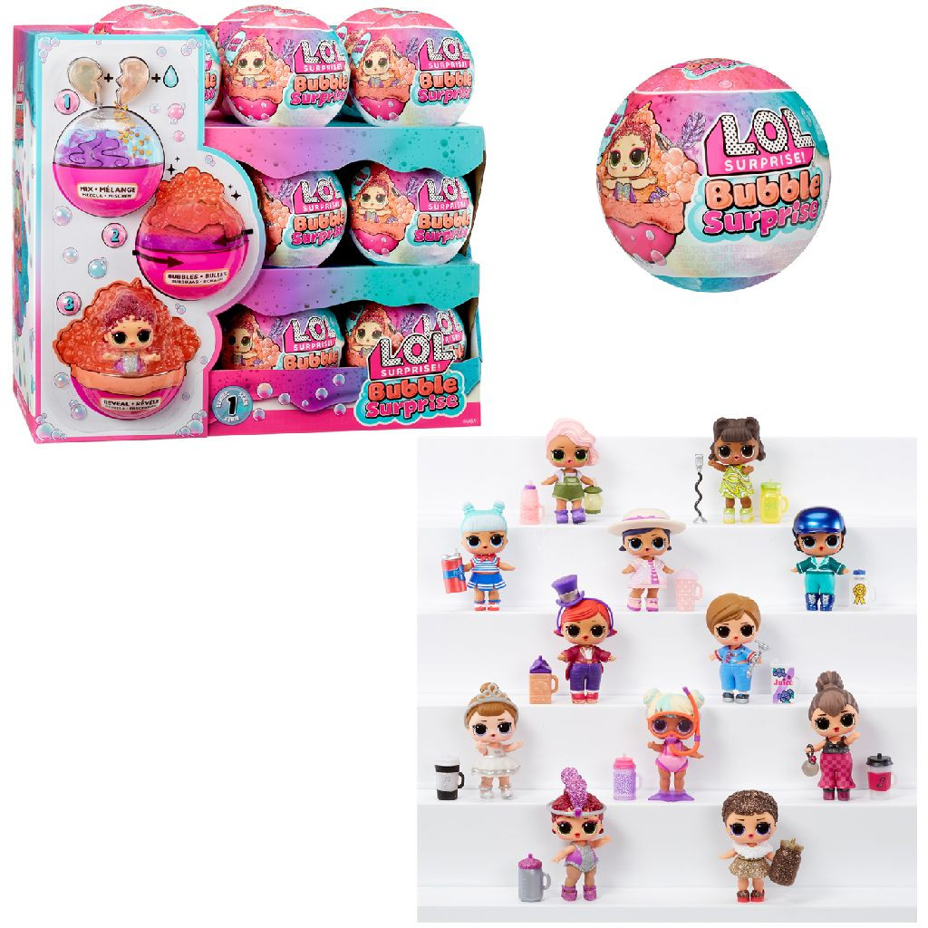 L.O.L. Surprise! Bubble Surprise Dolls - Minipop - Prijs per Stuk