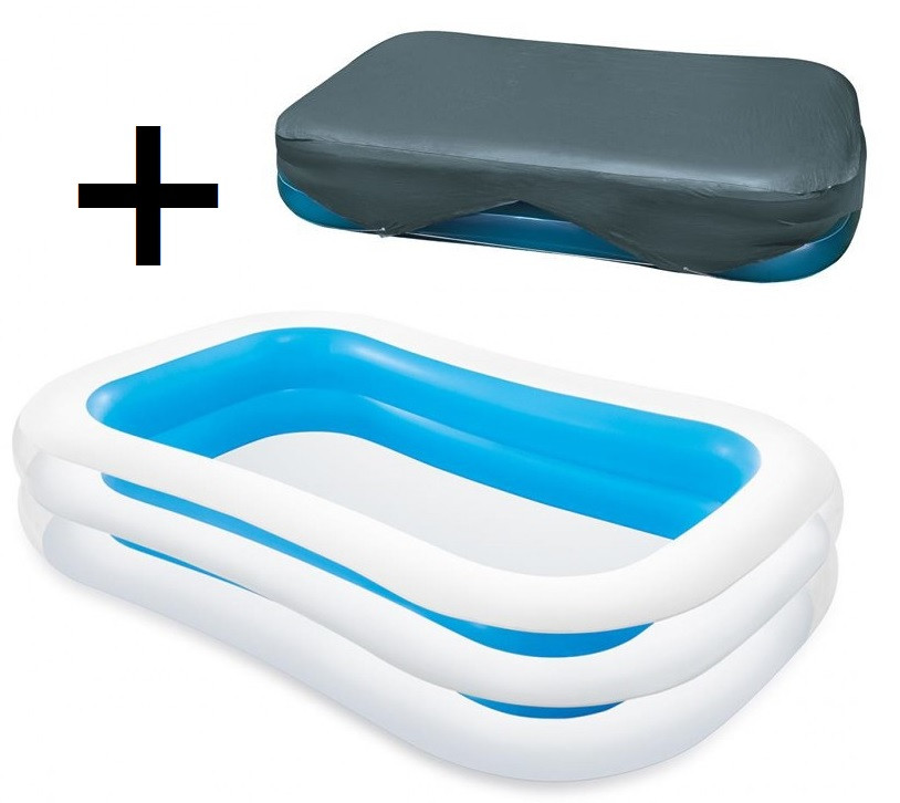 Intex Familie Zwembad 262 x 175 x 56 cm met Afdekhoes