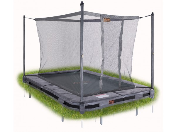Avyna Trampoline Pro-Line - Inground - met Veiligheidsnet 215 x 155 cm (203) - Grijs