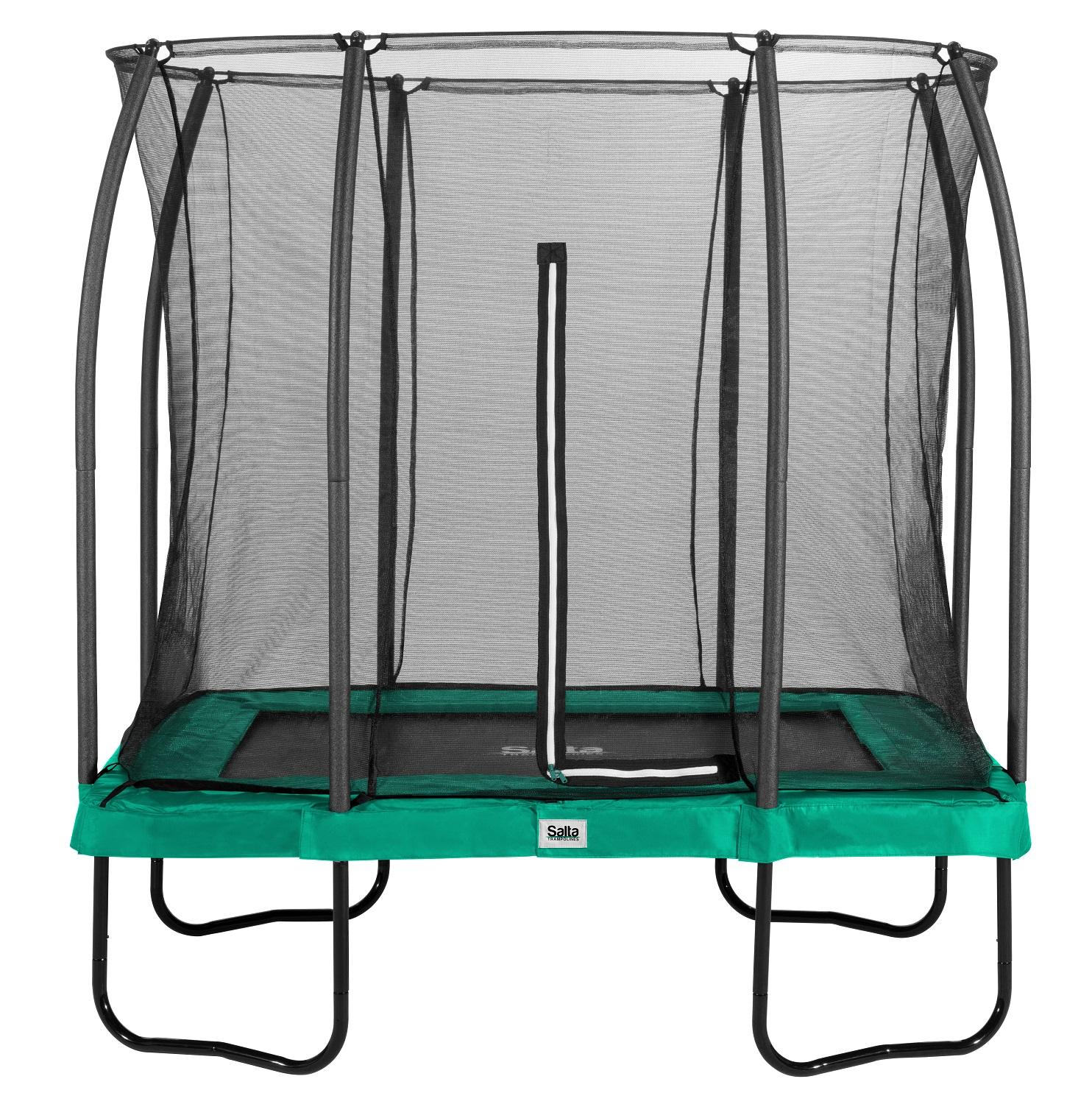Salta Trampoline Comfort Edition 214 x 153 cm met Veiligheidsnet - Groen