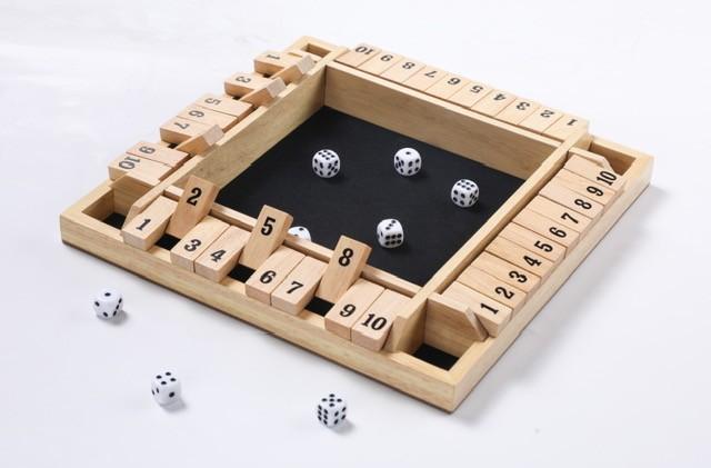 Longfield Shut The Box - 4 spelers - Bordspel - Deluxe Black Edition