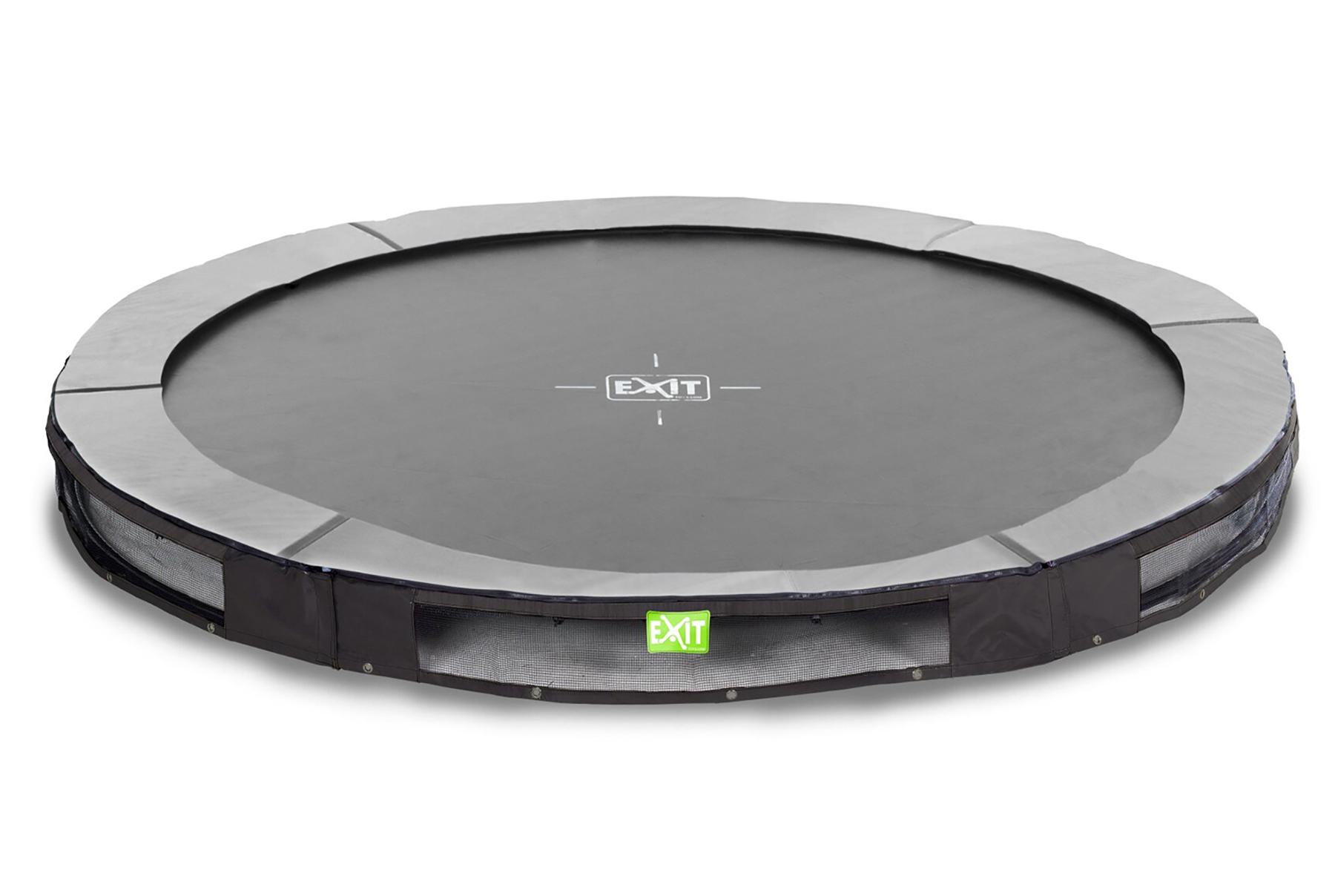 EXIT Elegant Inground Trampoline - ø 305 cm - Zwart