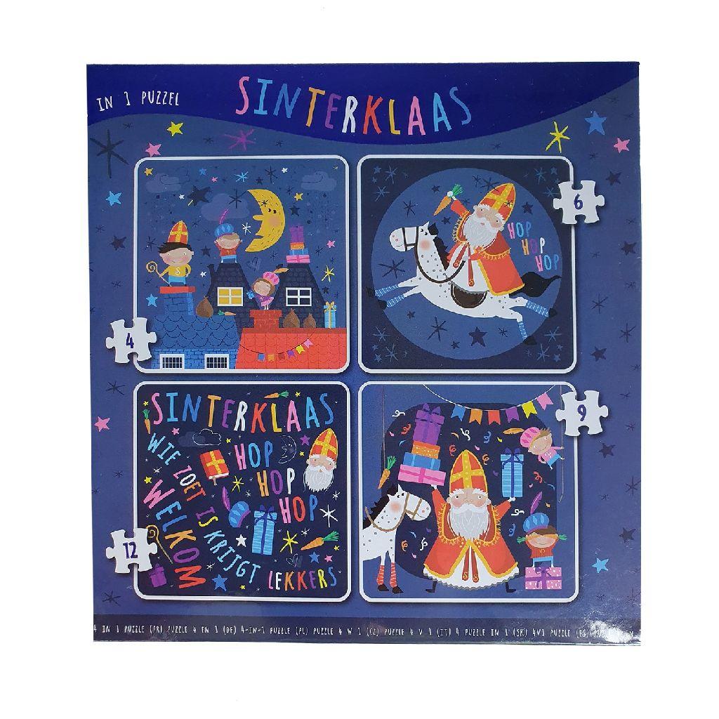 Sinterklaas Puzzel 4-in-1 - Kinderpuzzel