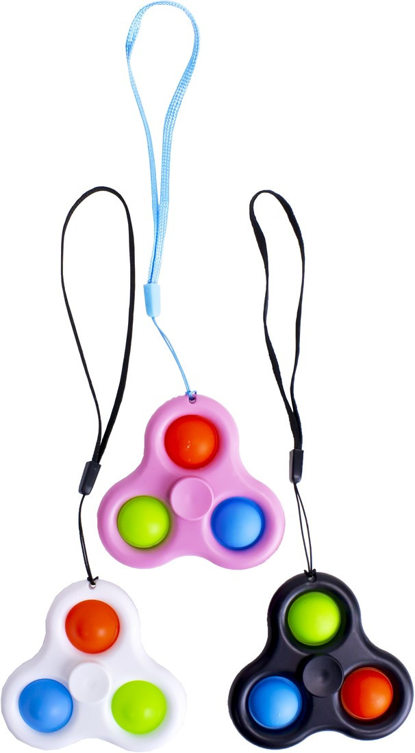 Fidget Toy Spinner Pop It 3 Pops - Prijs per Stuk