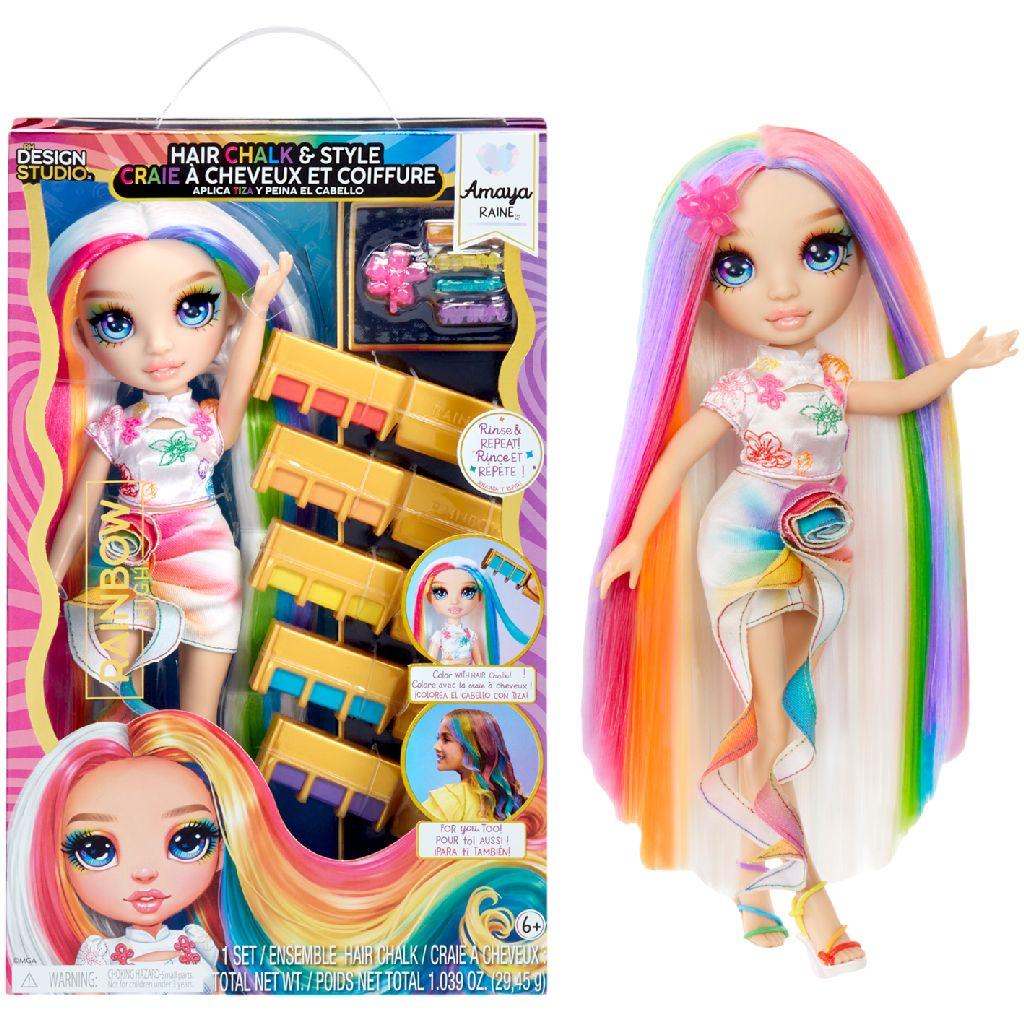 Rainbow High Modepop met Haarkrijt - Amaya Regenboog
