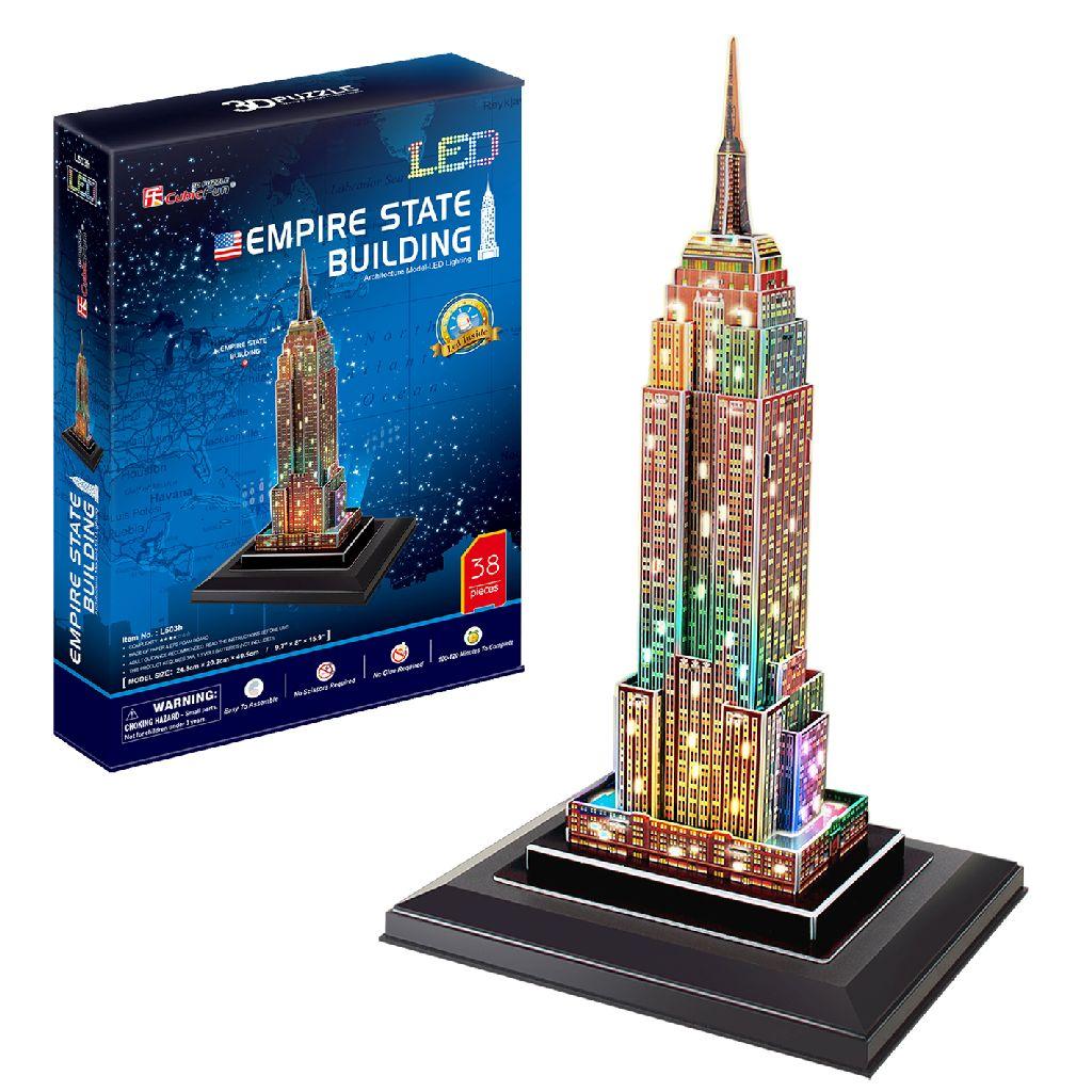 Cubic Fun 3d Puzzel Empire State Building Led