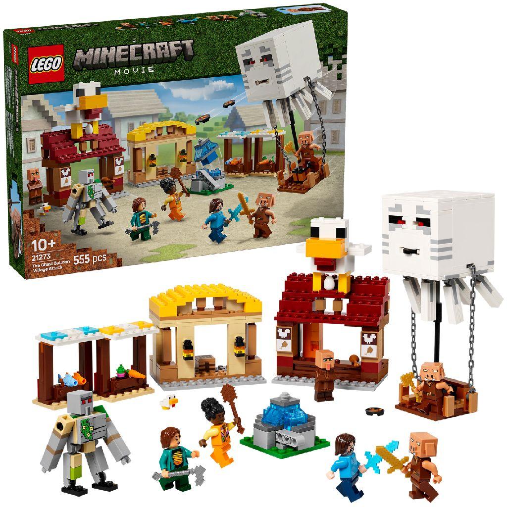 Lego Minecraft De Ghast-Ballon Aanval Dorp 21273