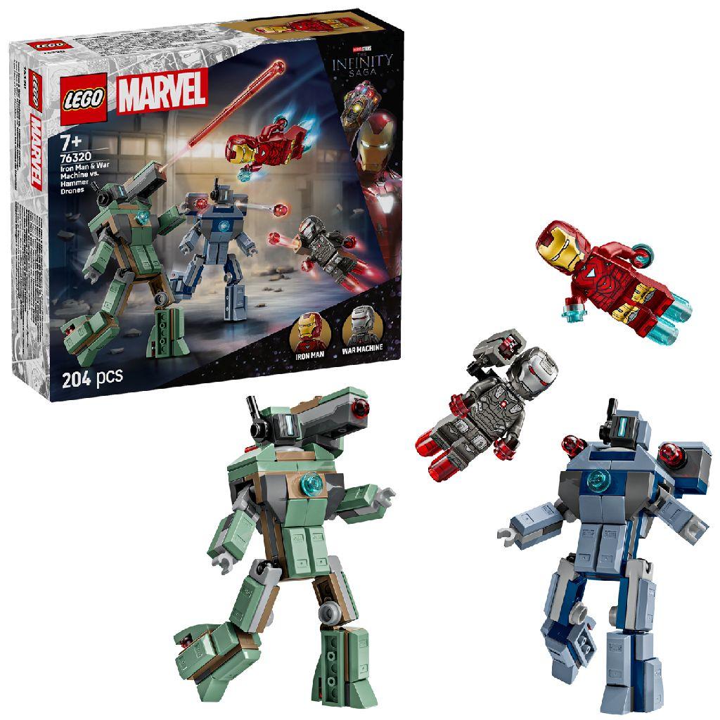 LEGO® ǀ Marvel Iron Man en War Machine vs. Hammer Drones - 76320
