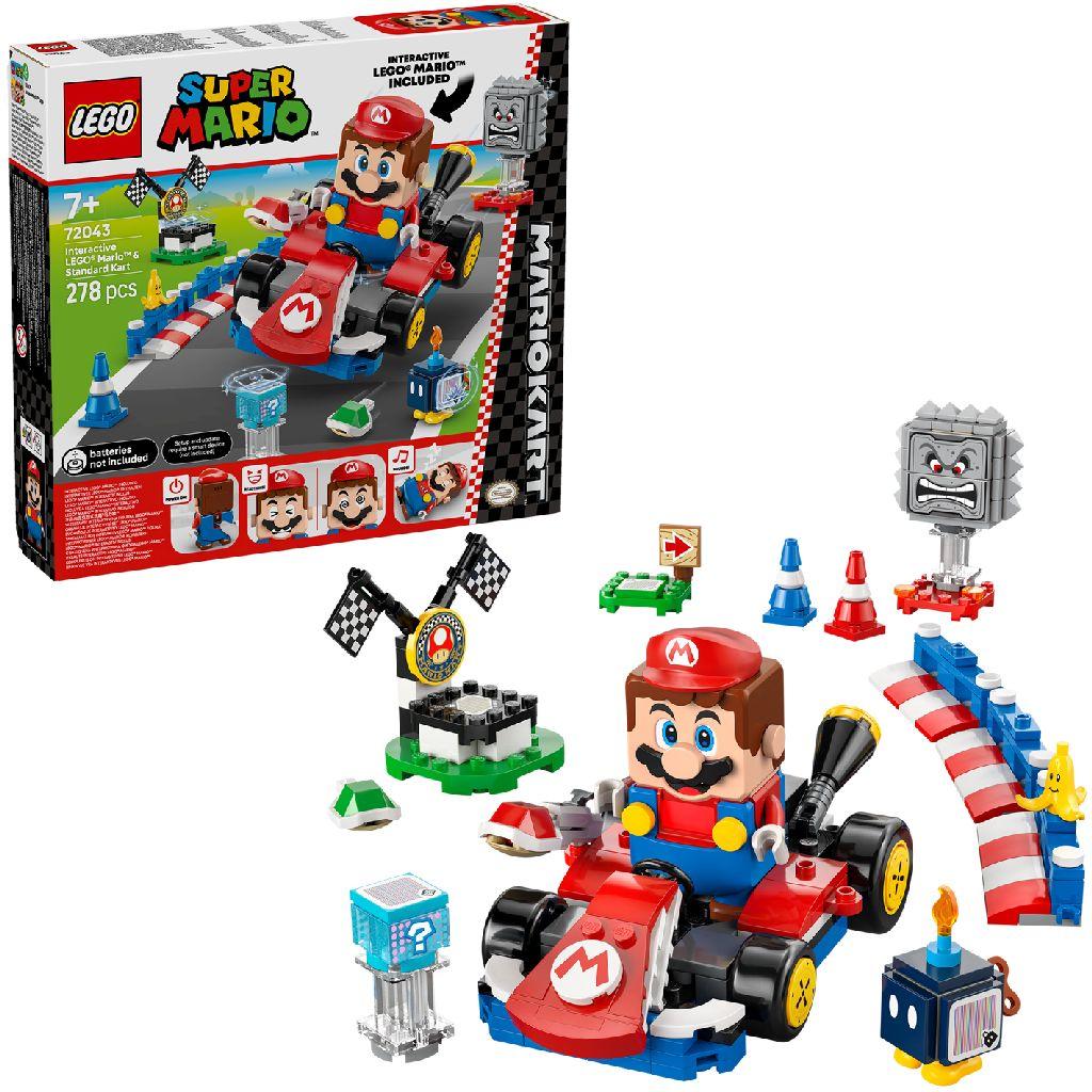 LEGO® Super Mario: Mario Kar – Interactieve LEGO® Mario™ en Standaardkart - 72043