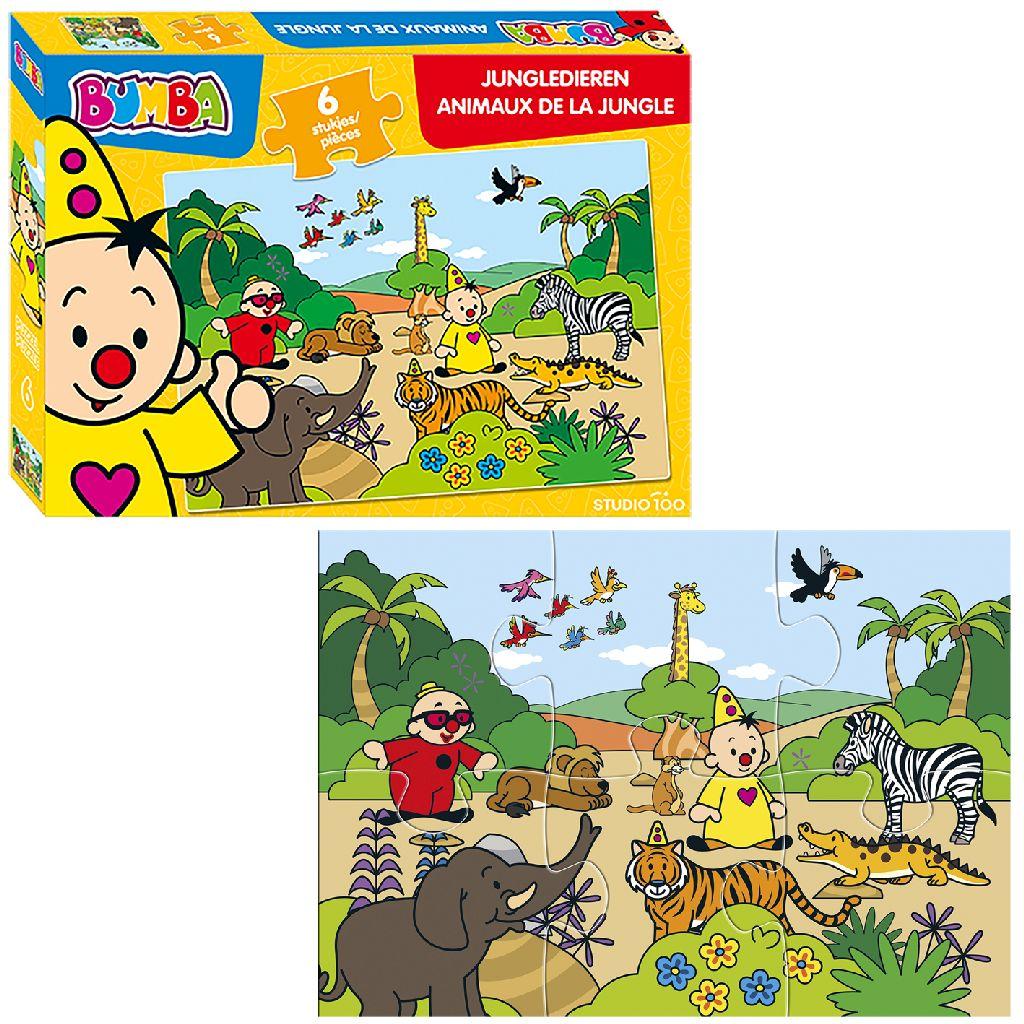 Bumba Puzzel Jungledieren 6 Stukjes STUDIO 100