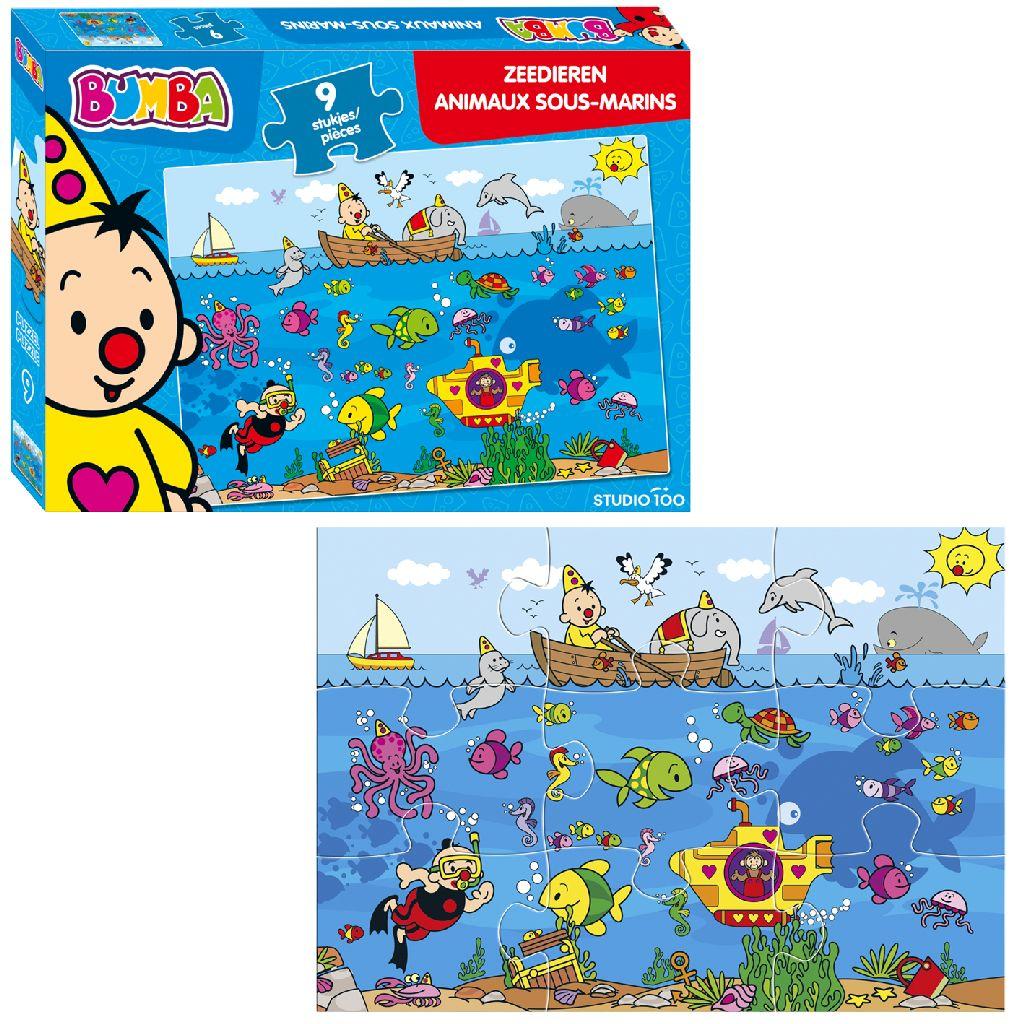 Bumba Puzzel Zeedieren 9 Stukjes STUDIO 100