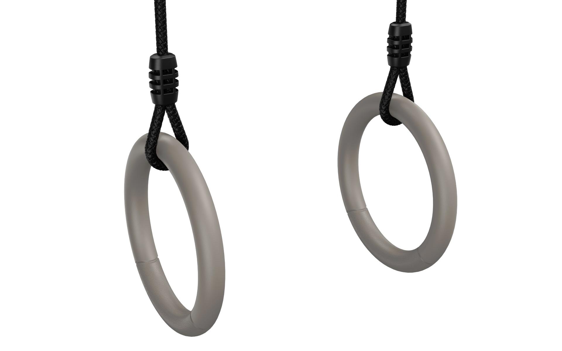 BERG PlayBase Accessoire - Turnringen - Ringen - Grijs