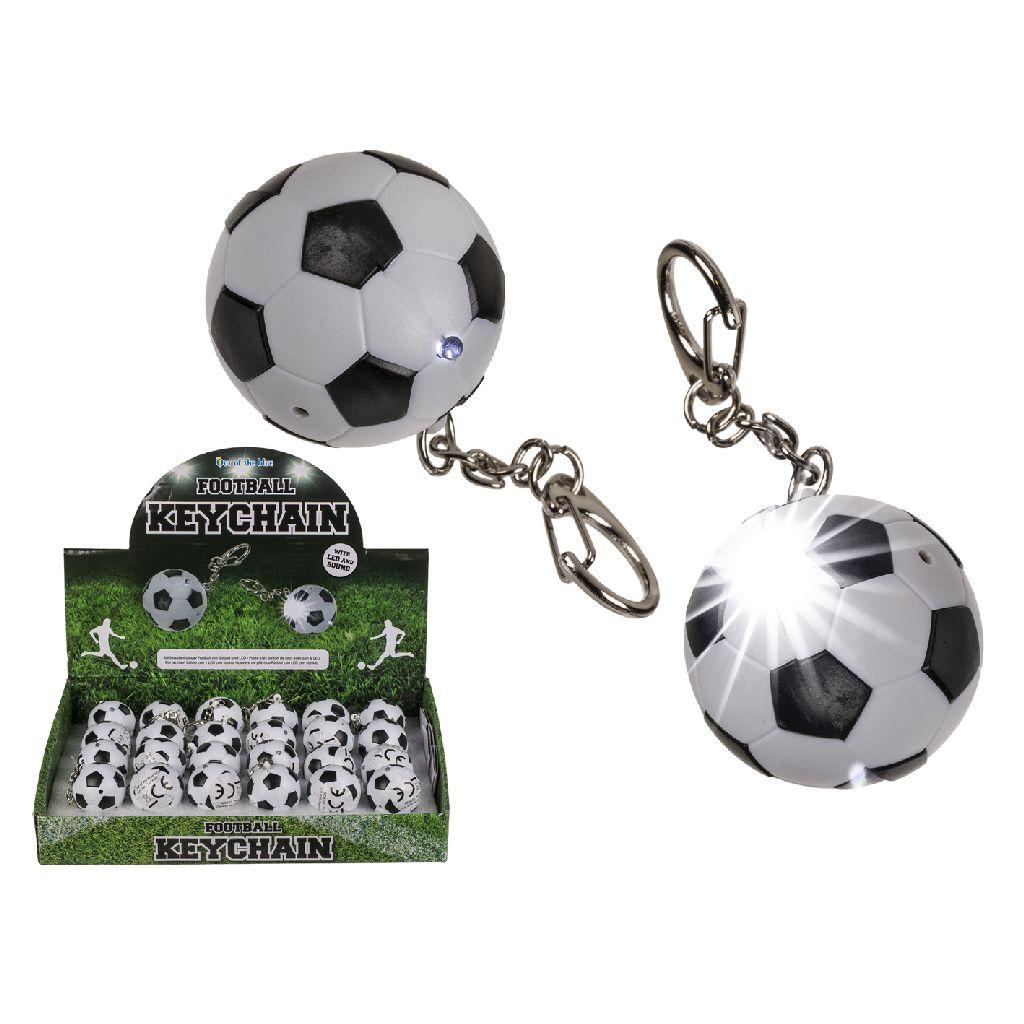 Voetbal Sleutelhanger met Licht en Geluid - Prijs per Stuk