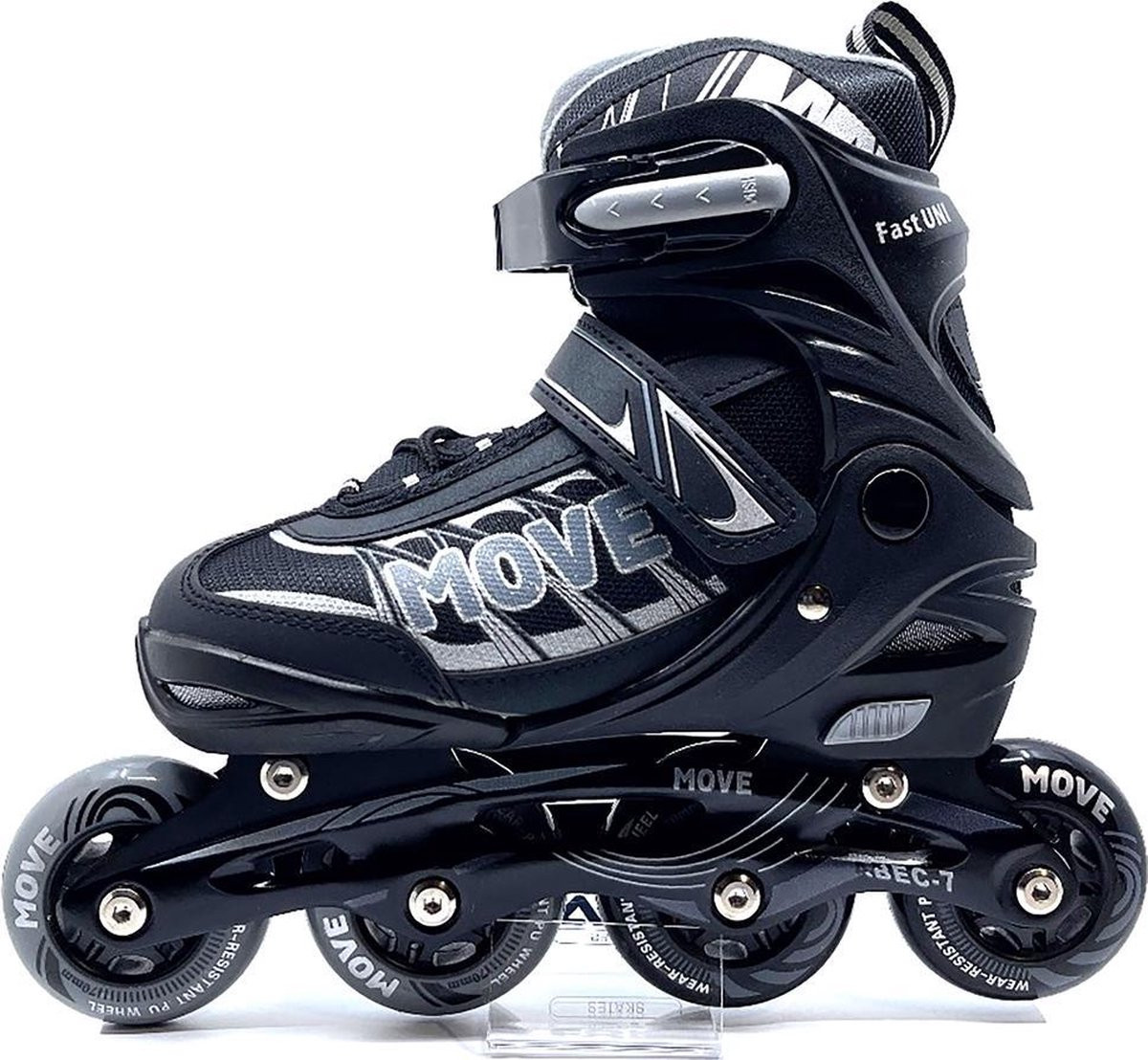 Move Fast Uni Inline Skates - Skeelers - Zwart - Maat 34-37