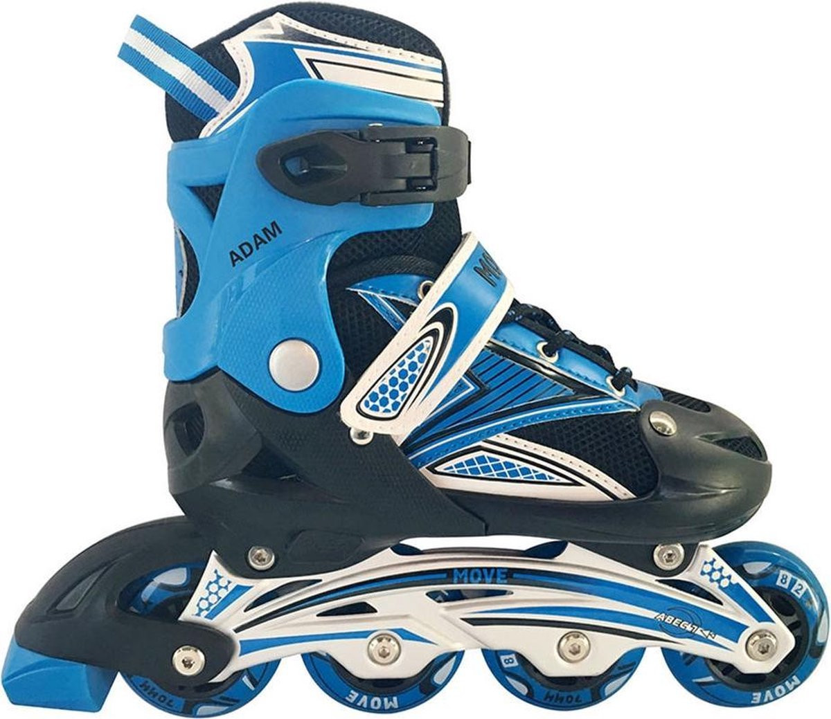 Move Adam Inline Skates - Skeelers - Maat 34-37 - Zwart / Blauw