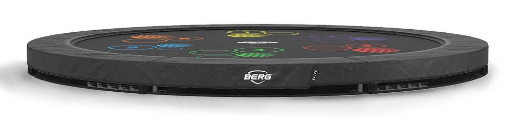 BERG Trampoline Elite Levels - InGround - 430 cm - Antraciet Grijs