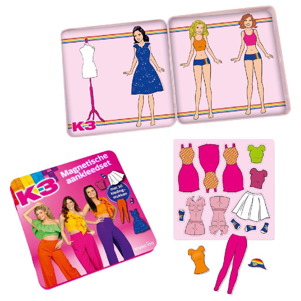 K3 magnetische aankleedset - met 30 kledingstukken