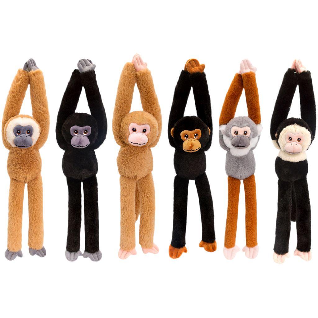 Keel Toys Pluche Knuffel - Hangende Apen - 40cm 6ass