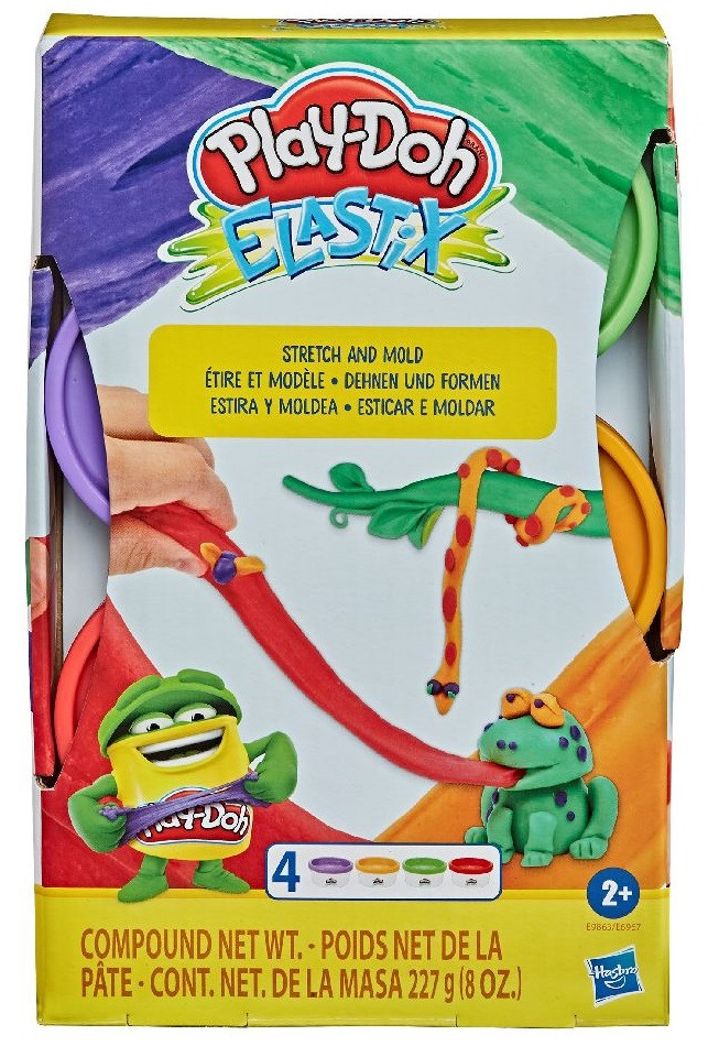 Play-Doh Elastix Klei - Speelklei - Rekbaar & Kneedbaar - Oranje