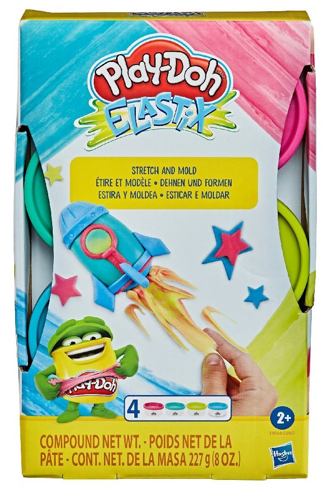 Play-Doh Elastix Klei - Speelklei - Rekbaar & Kneedbaar - Blauw