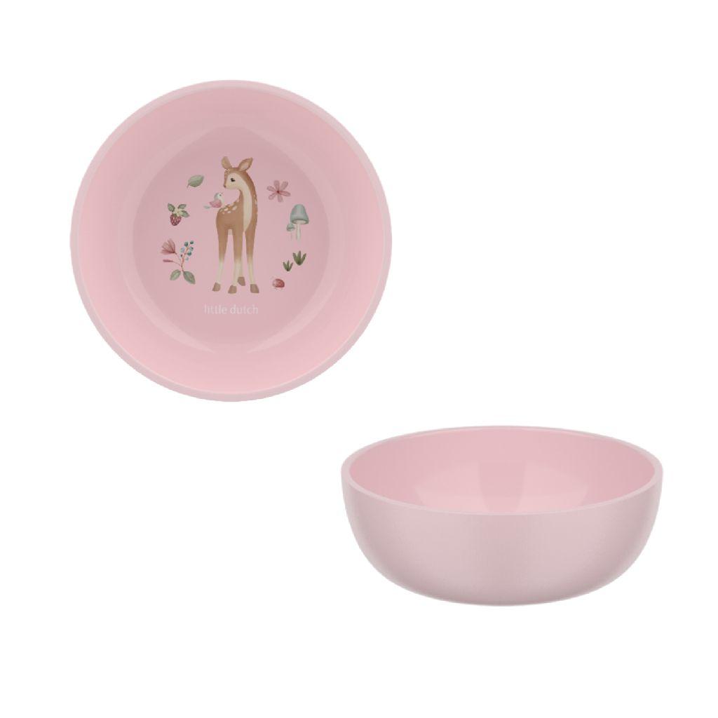 Mepal Mio schaaltje Little Dutch - 300 ml - Magnetronbestendig Roze - Baby kommetje - Kinderservies - Fairy Garden