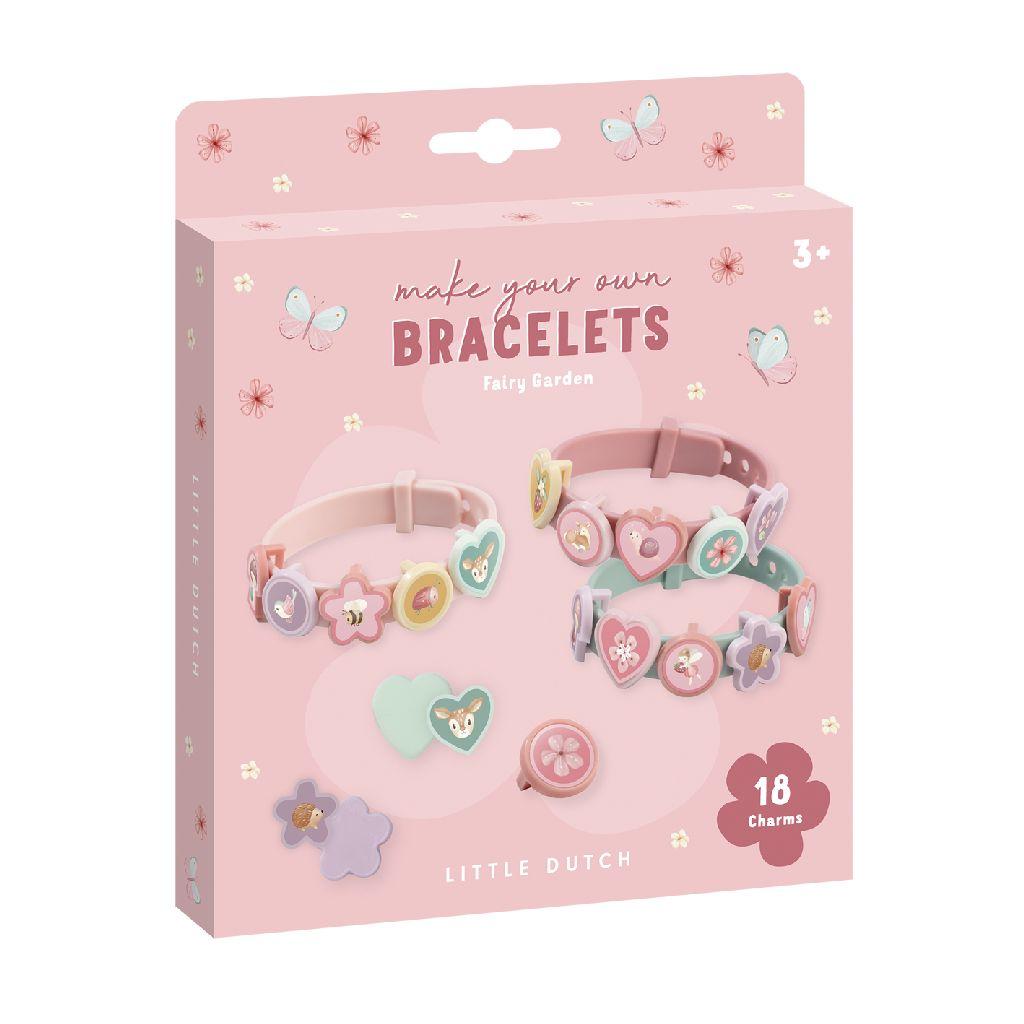 Little Dutch zelf schuif armbandjes maken Fairy Garden Roze