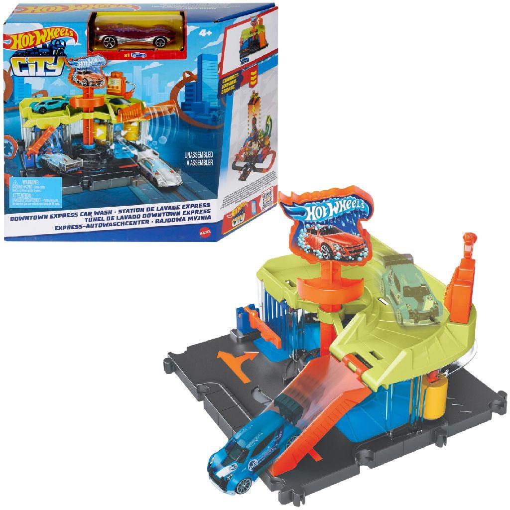 Hot Wheels City Centrum Express Autowasstraat Speelset