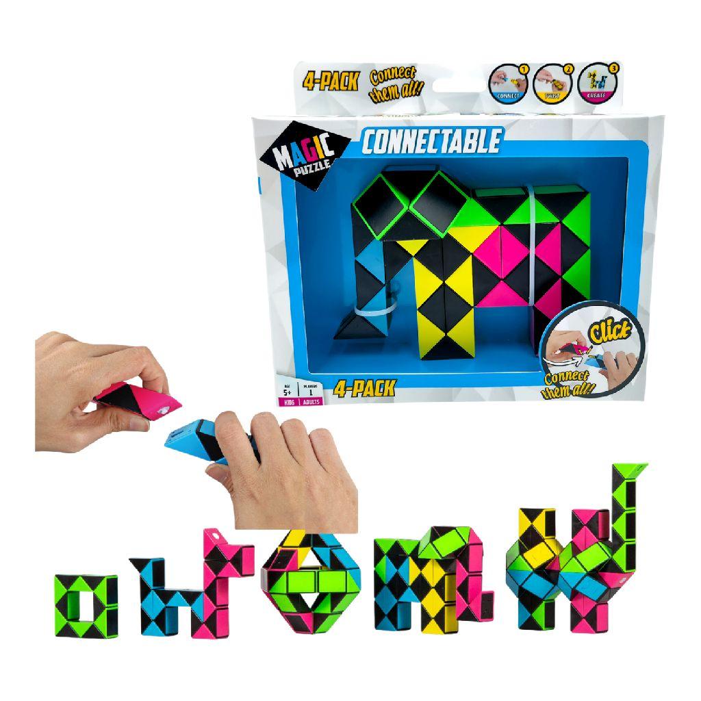 Magic Puzzle Connectable 4 Pack