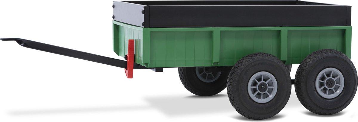 BERG Skelter Tandem Trailer XL Groen - Aanhanger past op de XL BFR of XXL BFR serie 
