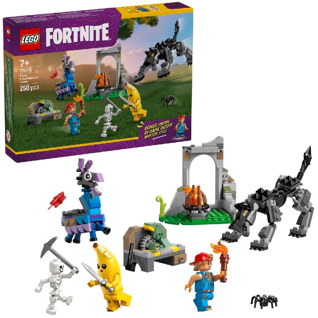 77075 Lego Fortnite Peely En Sparkplugs Kamp