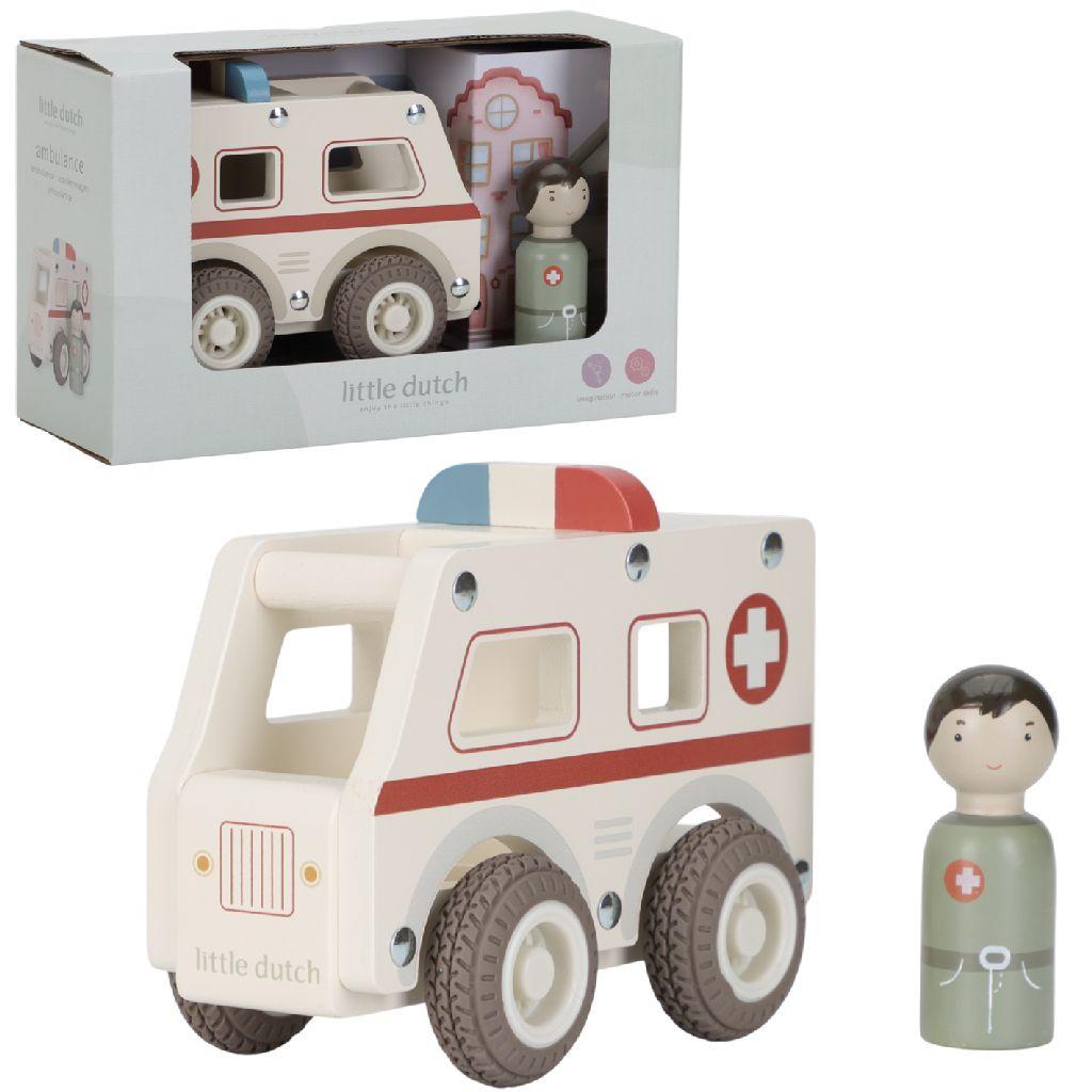 Little Dutch houten Ambulance FSC