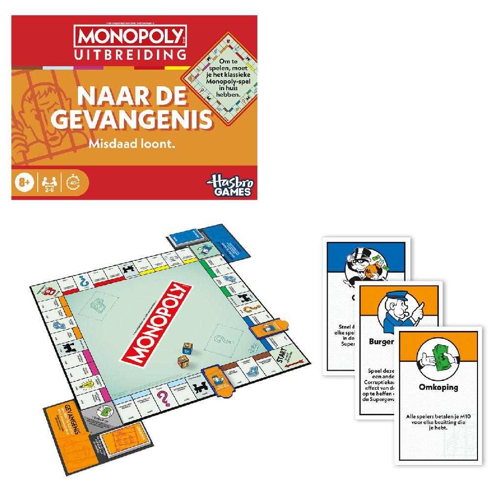 Monopoly Naar de gevangenis - Uitbreiding voor Monopoly - Gezelschapsspel