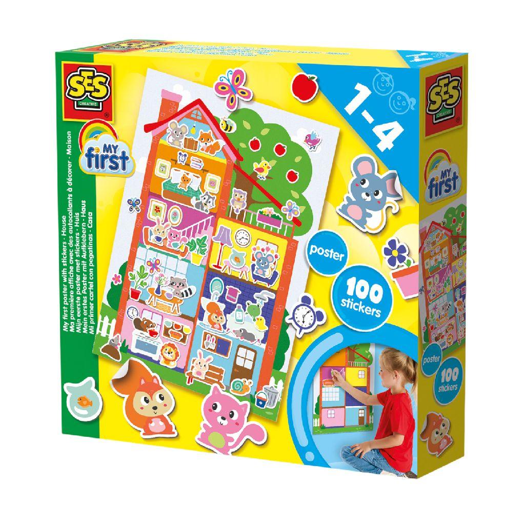 Ses 14476 My First Poster Met Stickers Huis