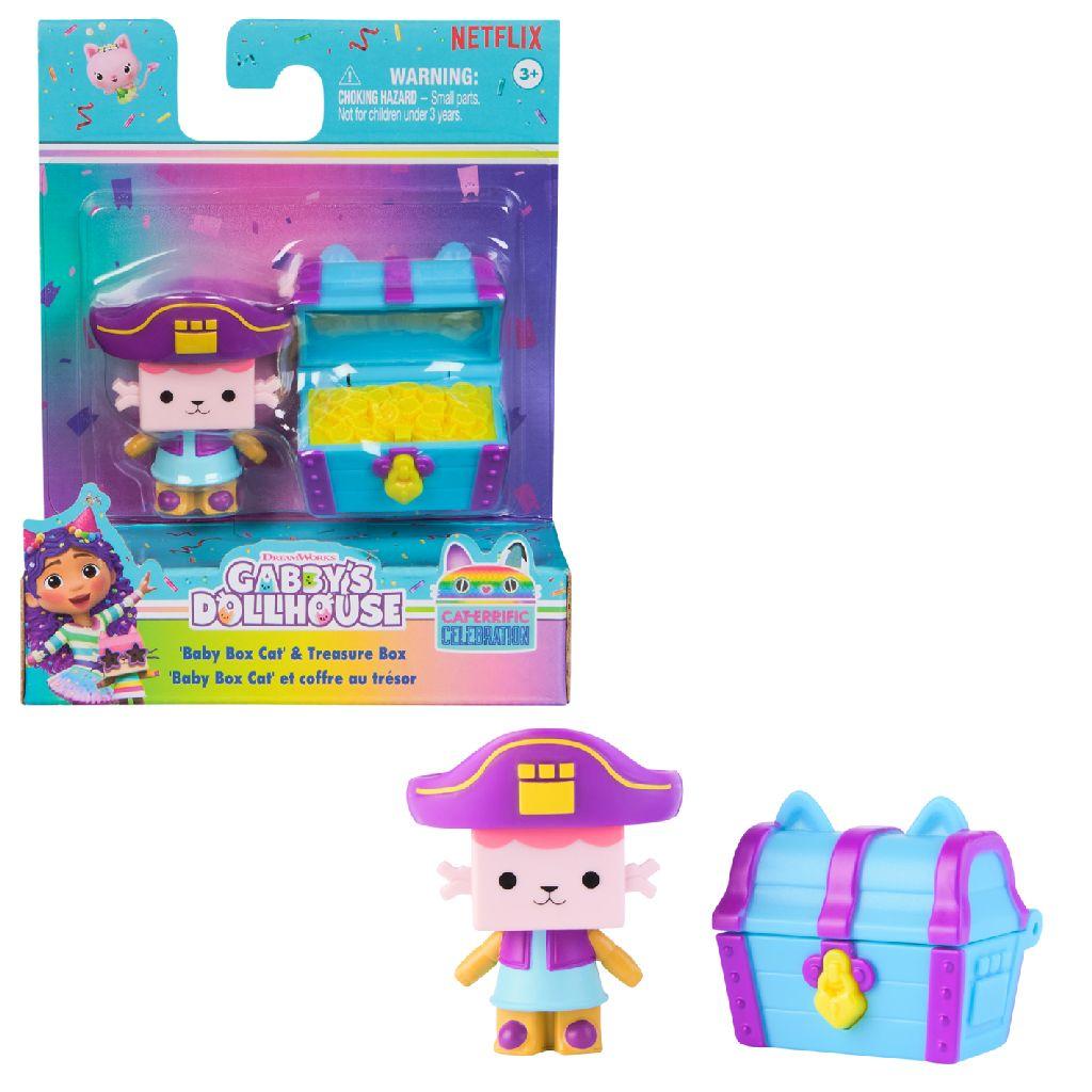 Gabby's Dollhouse Baby Box Cat & Treasure Box