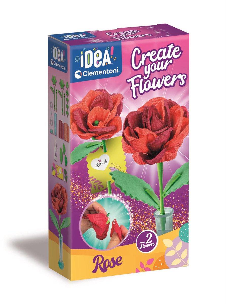Clementoni iDea - Geurende bloemen maken - Roos (2 stuks in verpakking)