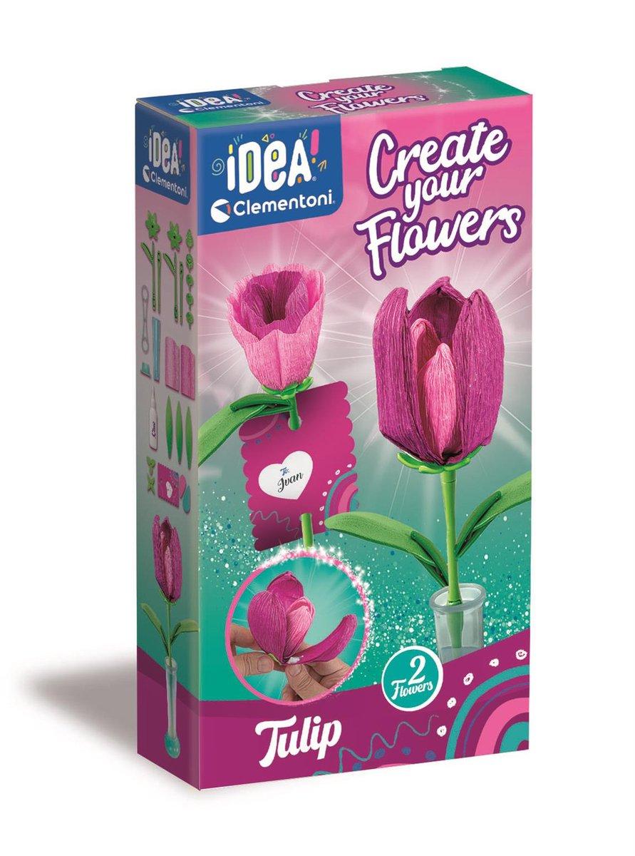 Clementoni iDea - Geurende bloemen maken - Tulp (2 stuks in verpakking)