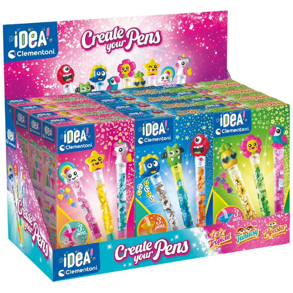 Clementoni Idea creatieve pennen set - knutsel speelgoed multicolor (prijs per stuk) 