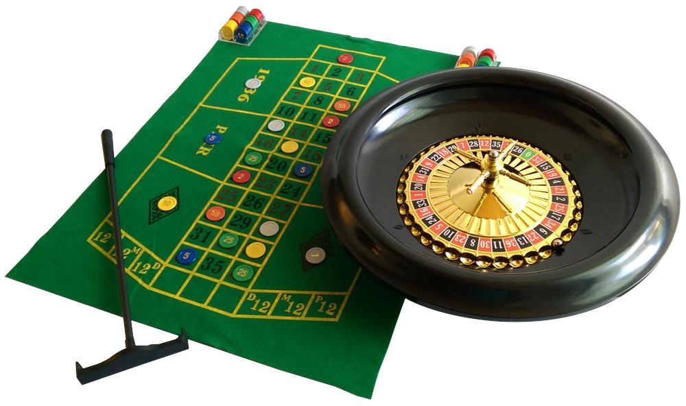 Roulettewiel Luxe Kunststof compleet 16 inch/40cm - Roulettekleed - Roueltte chips