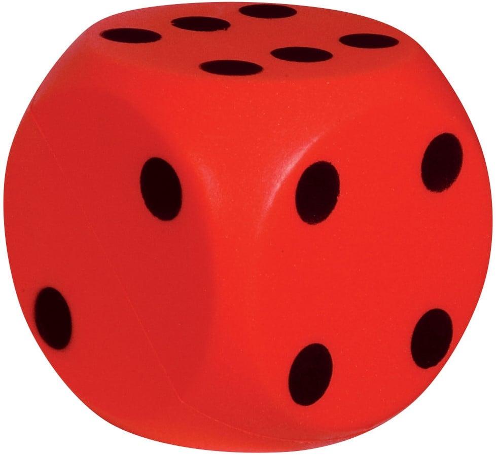 Dobbelsteen Foam - Rood - 16 cm