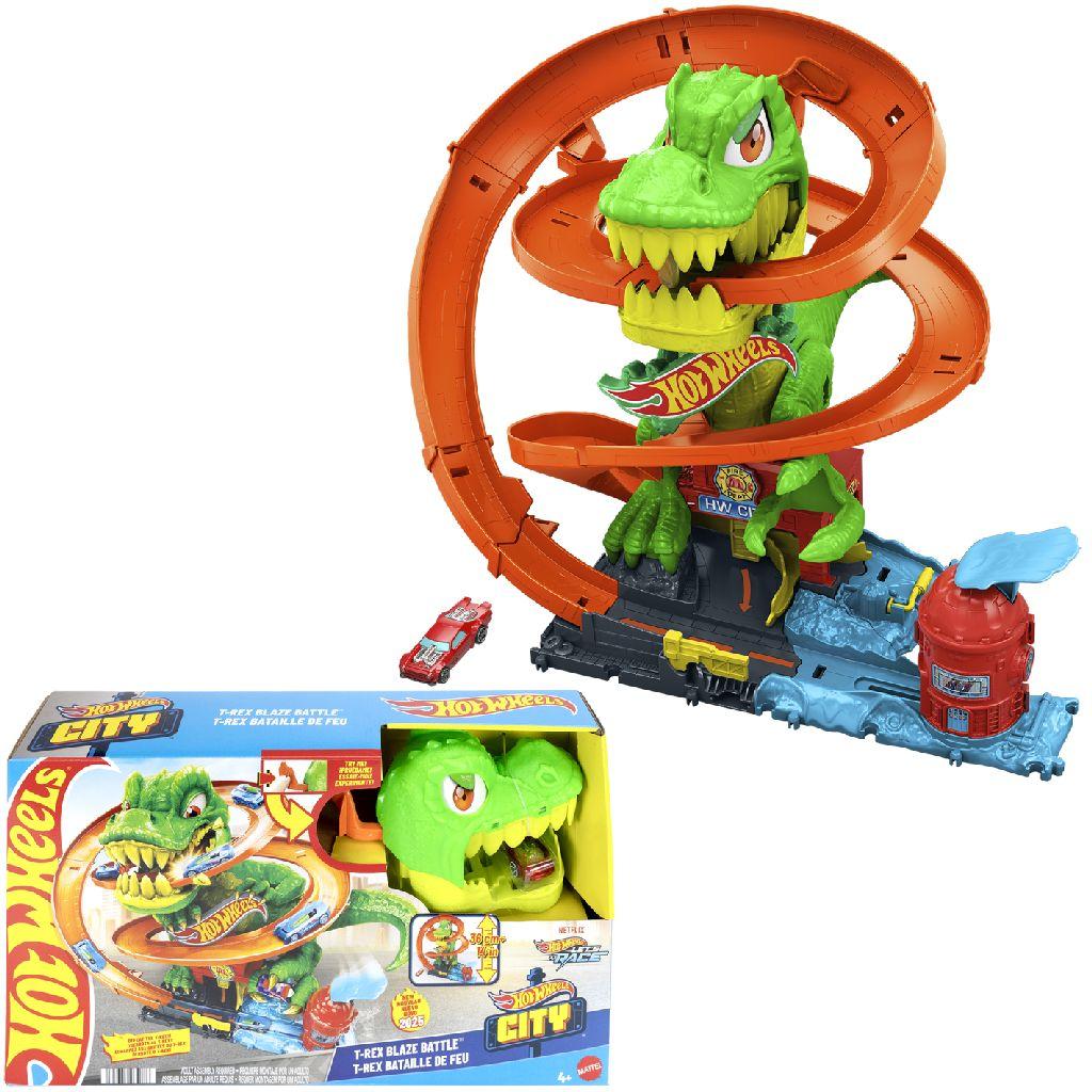 Hot Wheels T-Rex Blaze Battle autobaan
