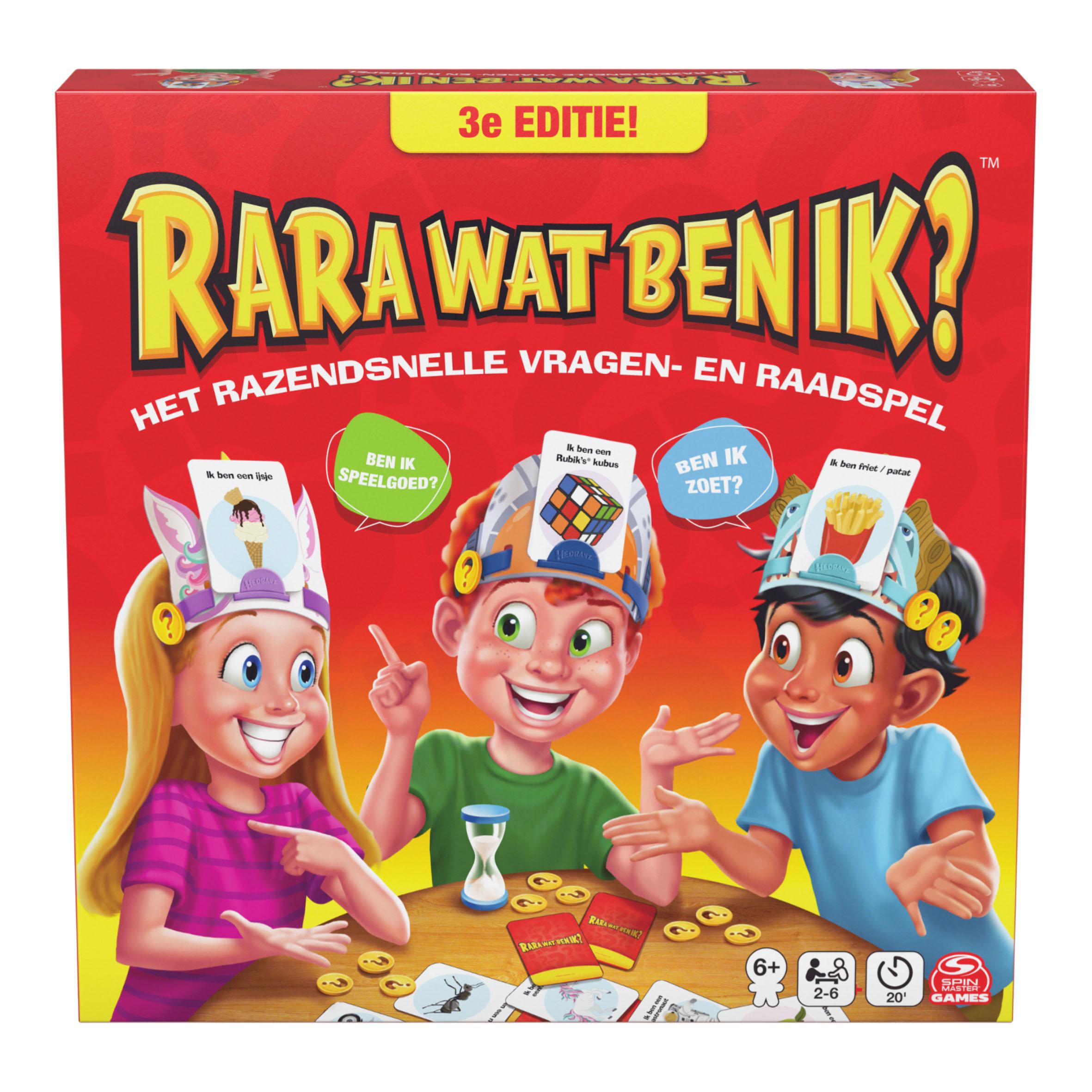 RARA wat ben ik? 3e editie 2025 - Nieuwe kaarten en hoofdbanden - 2-6 spelers - Partyspel