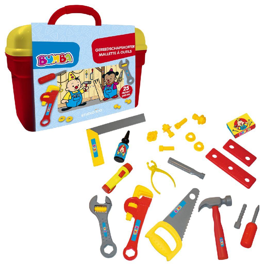 Bumba - Speelgoedgereedschapskoffer - Gereedschapskoffer met tools - 25 delig
