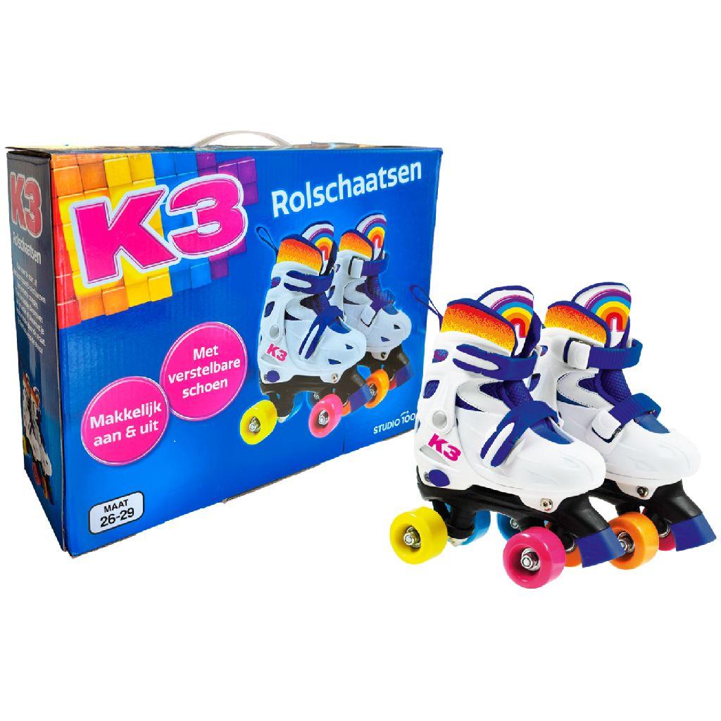 K3 rolschaatsen - verstelbaar in 4 maten met stopper - maat 26/29