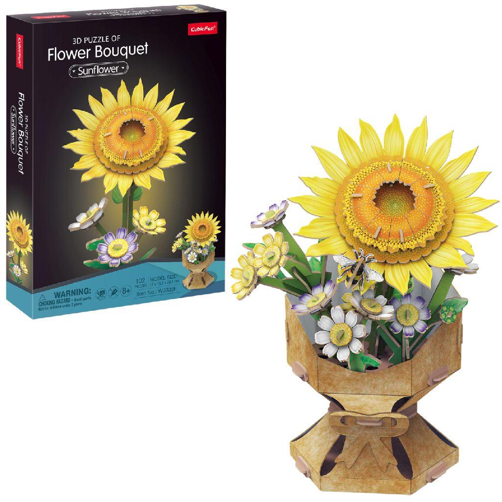 CUBIC FUN Cubic Fun 3d Puzzel Flower Zonnebloem