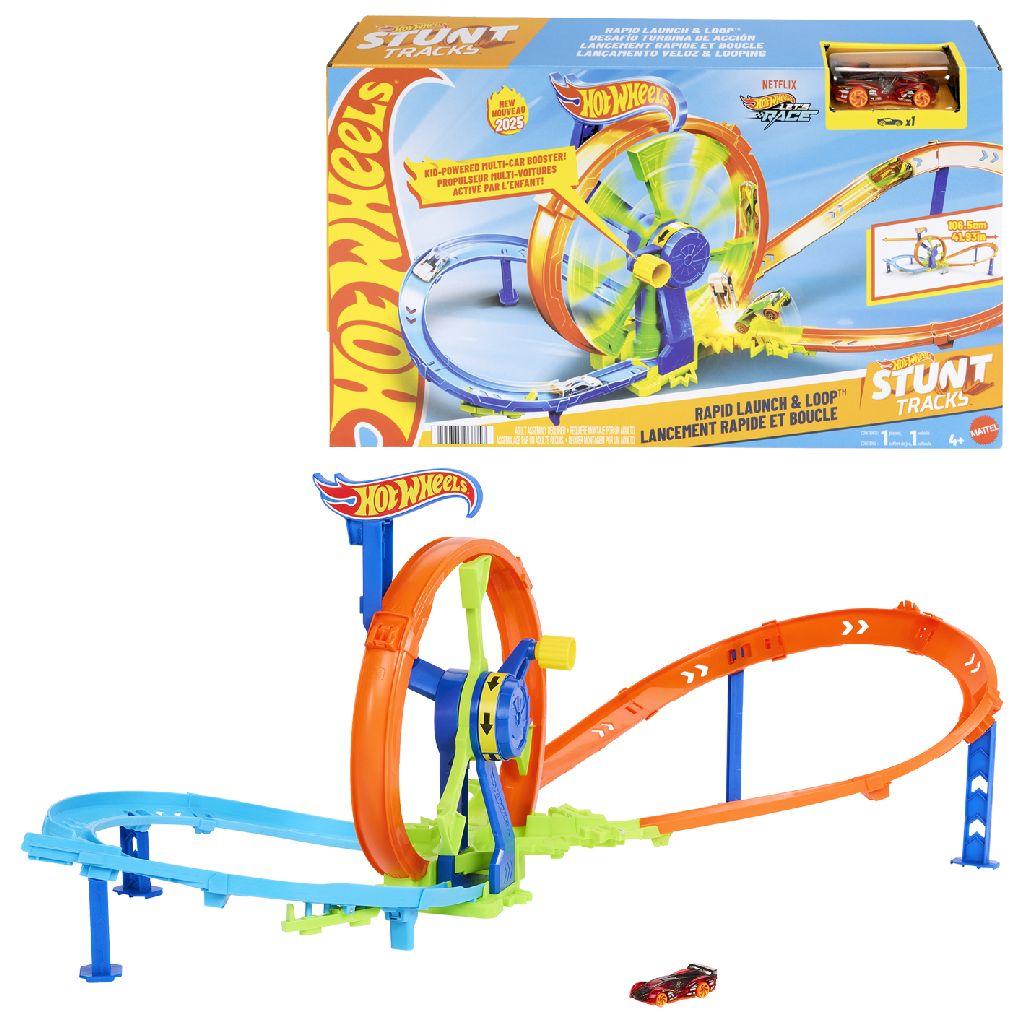 Hot Wheels Razendsnel Lanceren en Loopen - Loopingbaan